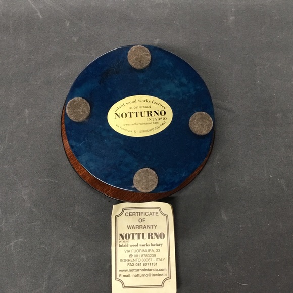 Notturno Intarsio Inlaid Wood Trinket/Keepsake Box - Picture 5 of 7